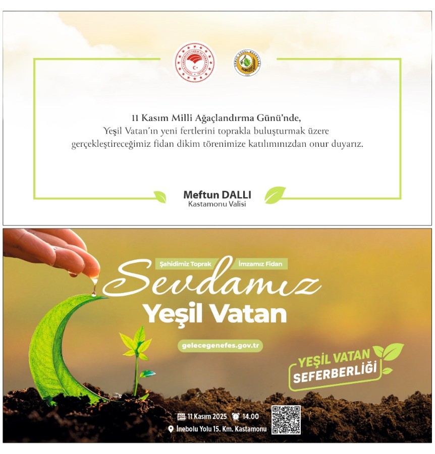 11 Kasım Milli Ağaçlandırma Günü Etkinliği Hk.